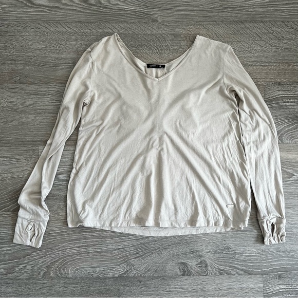 TITIKA Long Sleeve Shirt with Ribbon - Oat/beige - Picture 2 of 8